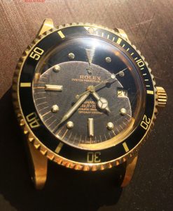 Rolex Submariner 1680 Gilt Black Nipple Dial 18k Solid Yellow Gold 1978