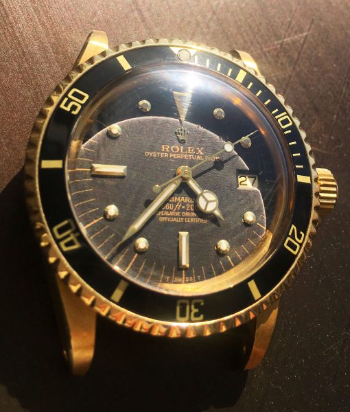 Rolex Submariner 1680 Gilt Black Nipple Dial 18k Solid Yellow Gold 1978