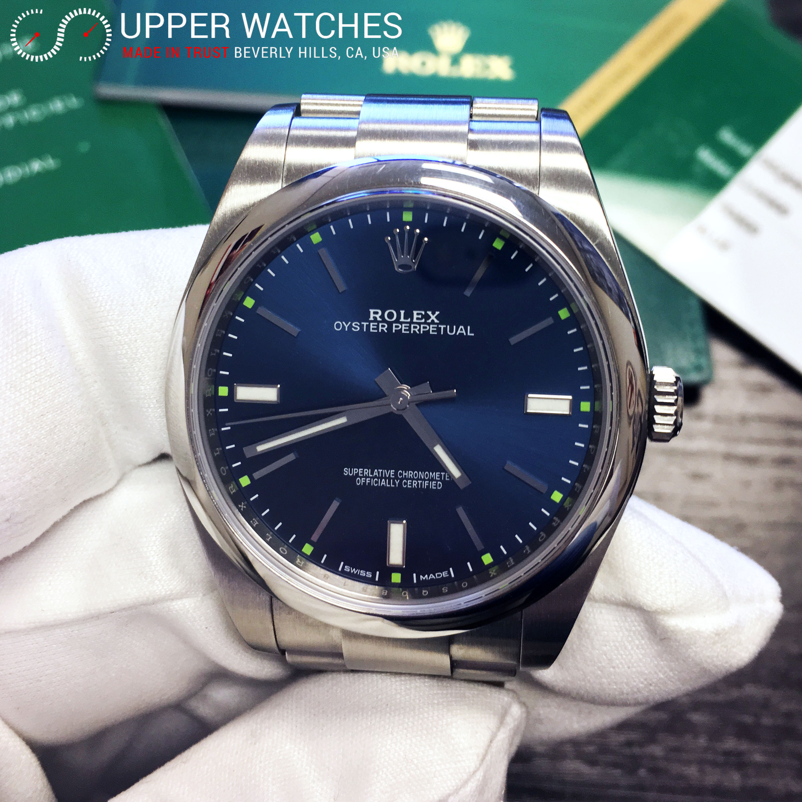 Rolex 114300 Blue Dial - Upper Watches