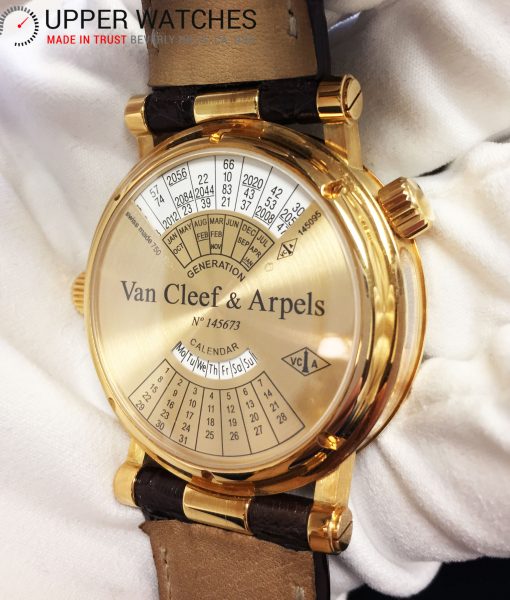 Van Cleef & Arpels “Monsieur Arpels” 18K YG Dual Time Generational Calendar