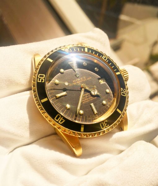 Rolex Submariner 1680 Gilt Black Nipple Dial 18k Solid Yellow Gold 1978