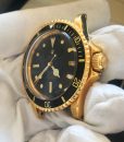 Rolex Submariner 1680 Gilt Black Nipple Dial 18k Solid Yellow Gold 1978