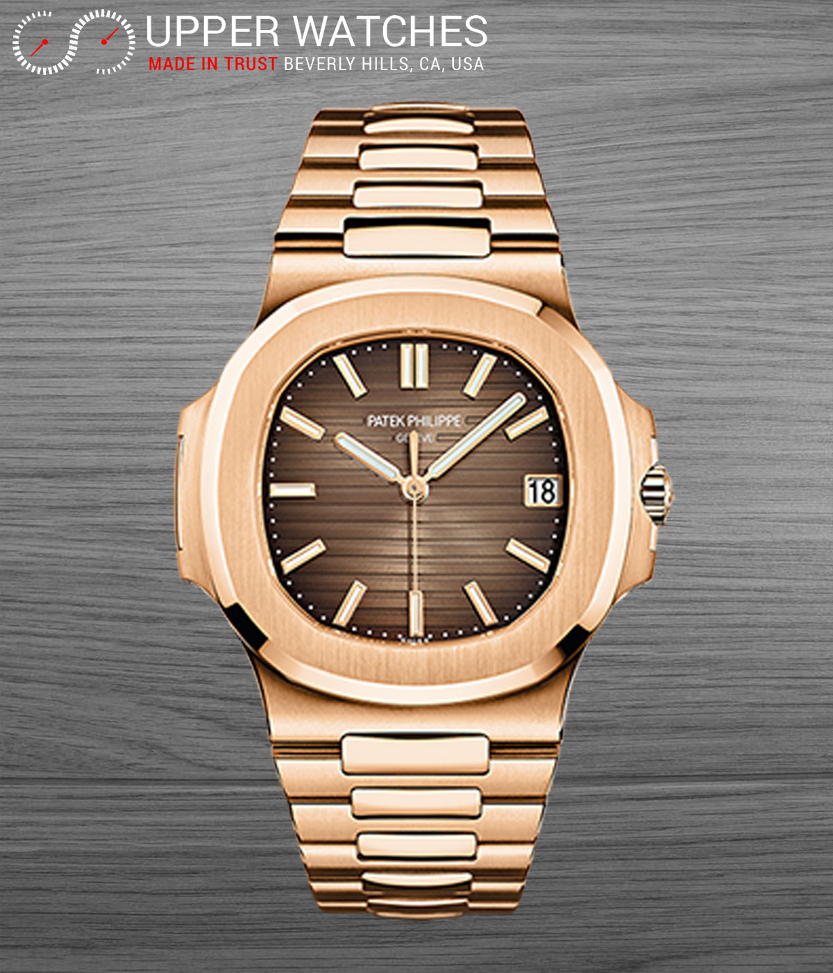 Patek Philippe Nautilus Brown 18K Rose Gold 5711/1R-001 | WatchGuyNYC