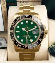 Rolex 116718 LN GMT Master II with Green Dial 18K Yellow Gold