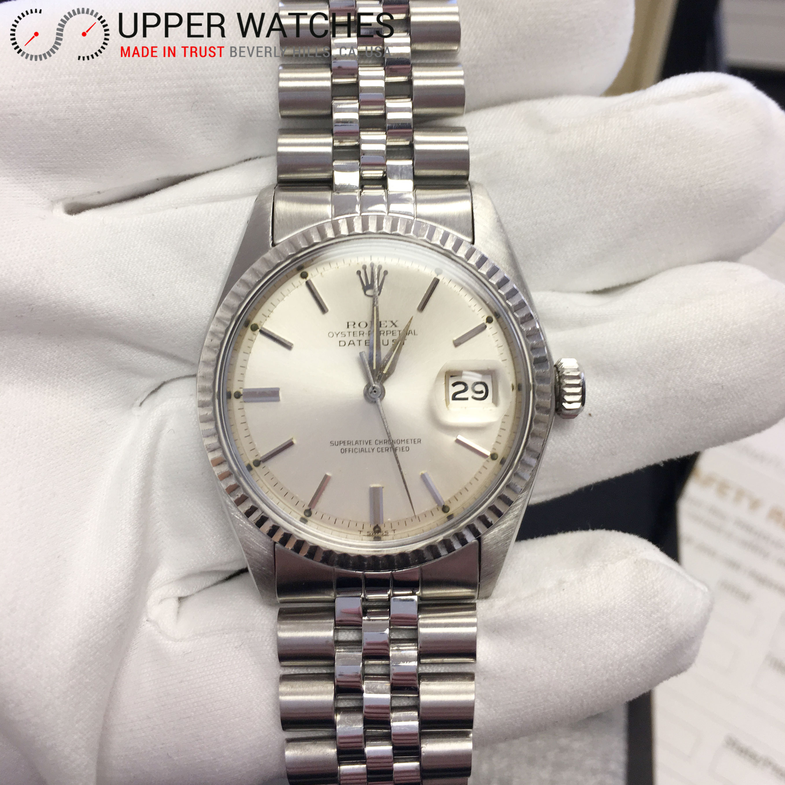 rolex 1601 white gold