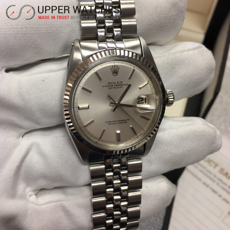 rolex 1601 silver dial