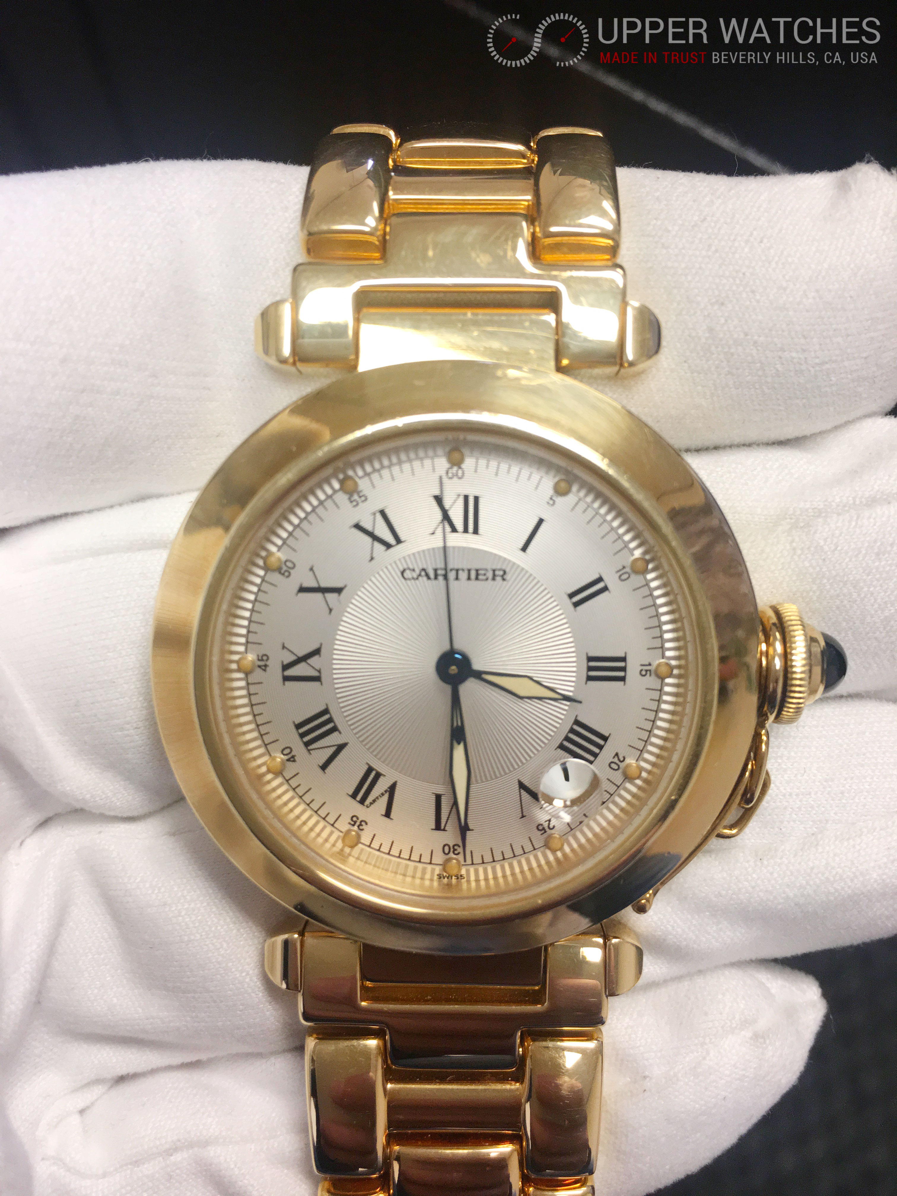 cartier pasha yellow gold