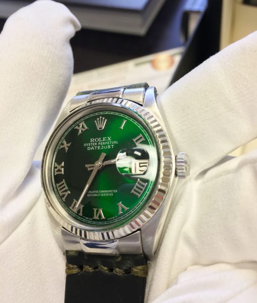 Rolex 1601 Green Hulk Roman Dial