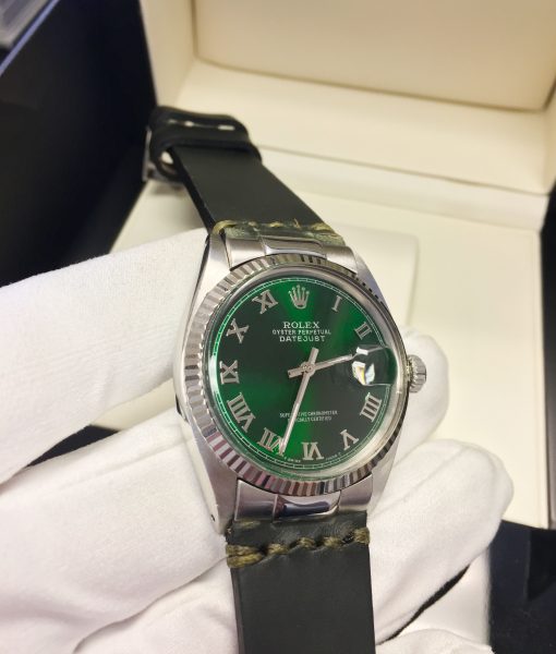 Rolex 1601 Green Hulk Roman Dial