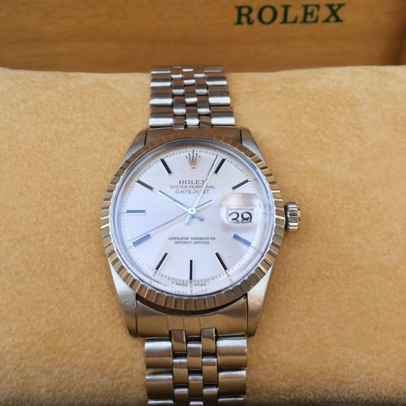 rolex 1601 silver dial