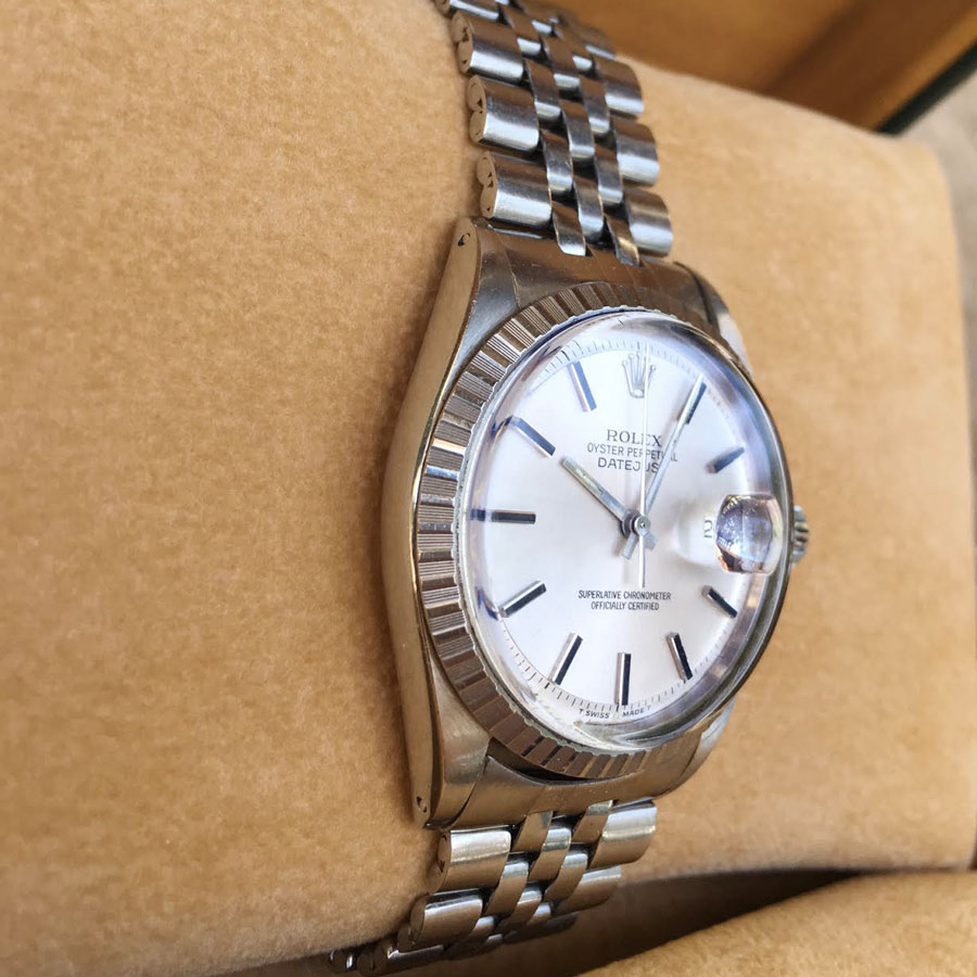 rolex 1601 silver dial