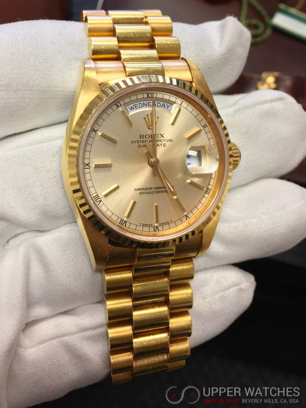 gold president watch