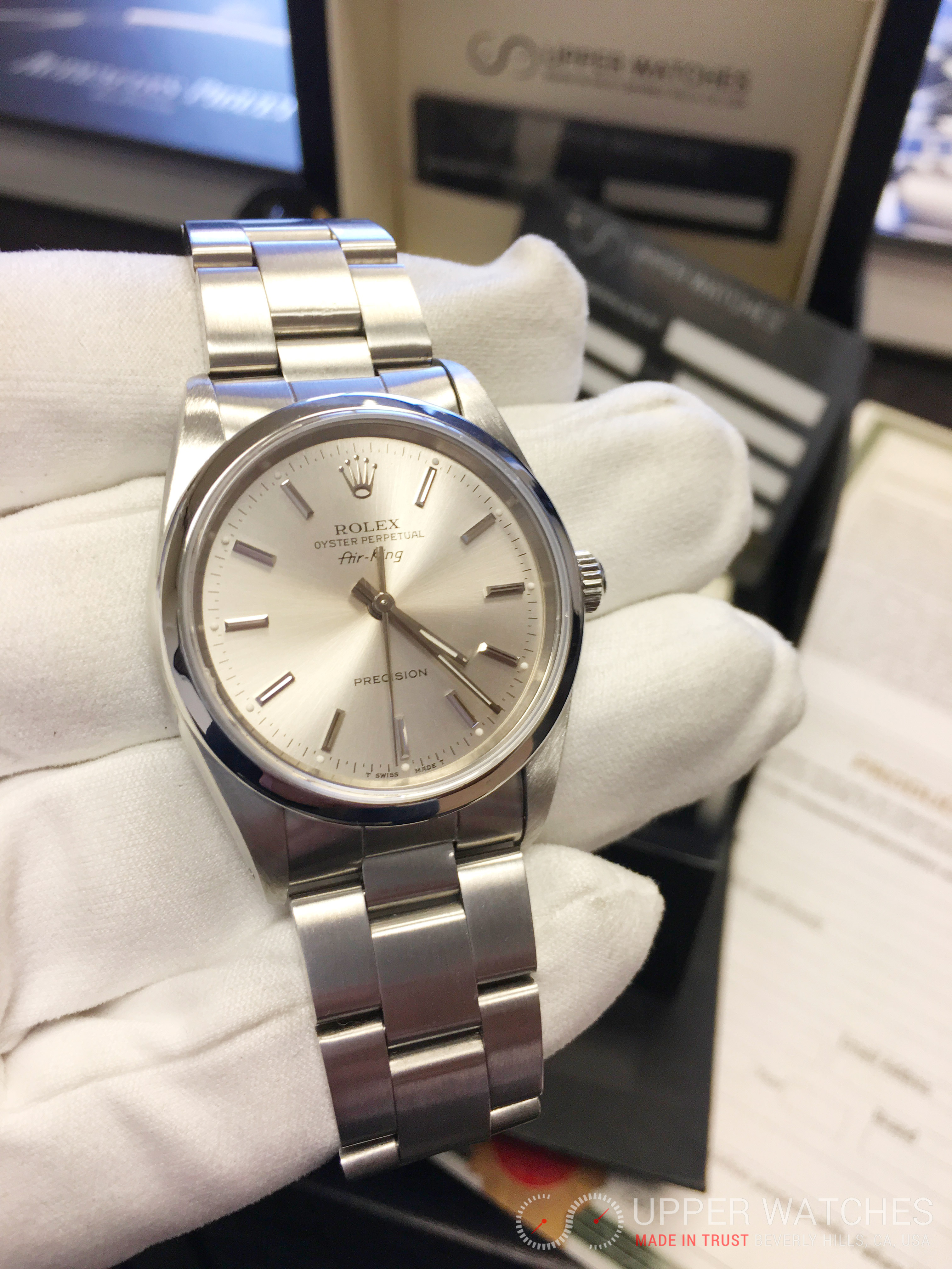 rolex oyster perpetual air king 14000