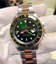 Rolex GMT MASTER II Green Hulk Dial two Tone 18K yellow Gold