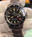 Rolex 1675 gmt master box and paper black insert