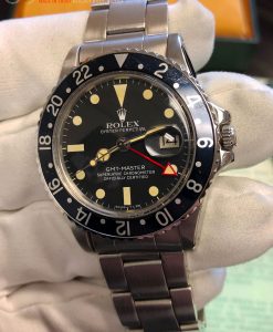 Rolex 1675 gmt master box and paper black insert