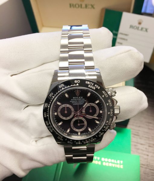 ROLEX DAYTONA 116500LN CERAMIC BLACK DIAL STAINLESS STEEL