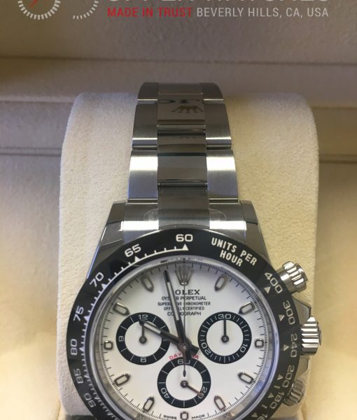 ROLEX DAYTONA 116500LN CERAMIC WHITE DIAL STAINLESS STEEL