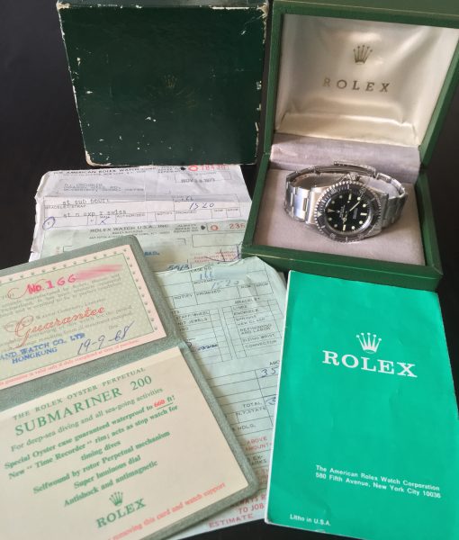 Rolex 5513 Submariner Meter First Box & paper