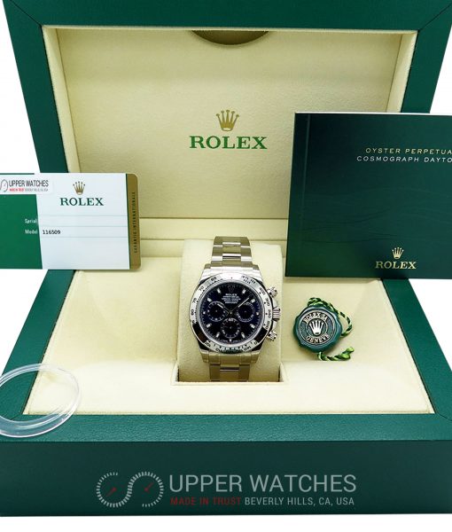 Rolex 116509 Cosmograph Daytona 18K White Gold with Blue Dial