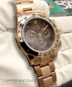 Rolex 116505 Cosmograph Daytona 18K Rose Gold with Chocolate Dial