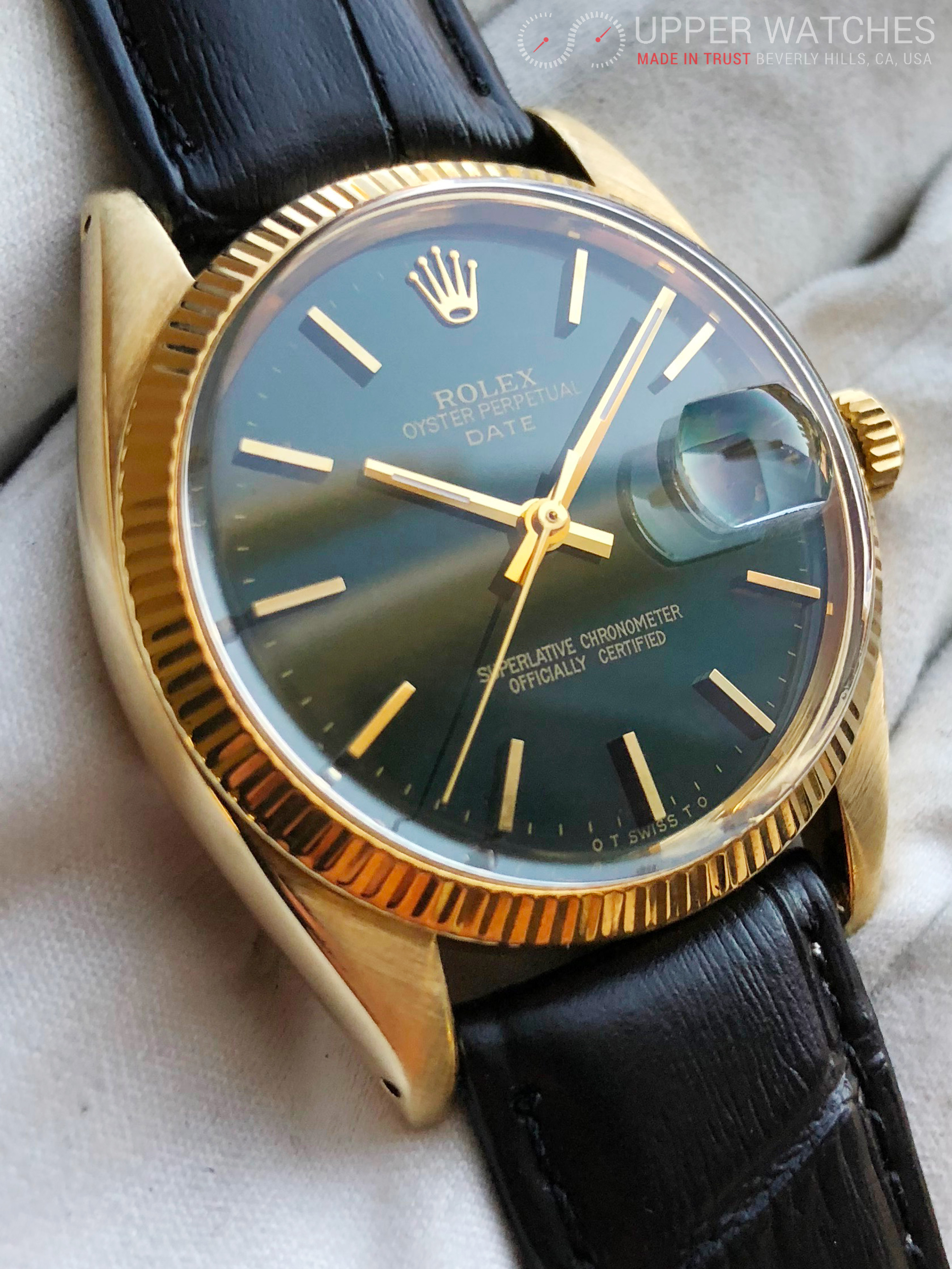 rolex oyster perpetual datejust 14k gold
