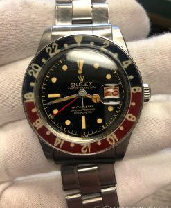 Rolex GMT MASTER 6542 Bakelit Bezel circa 1959 box and service papers