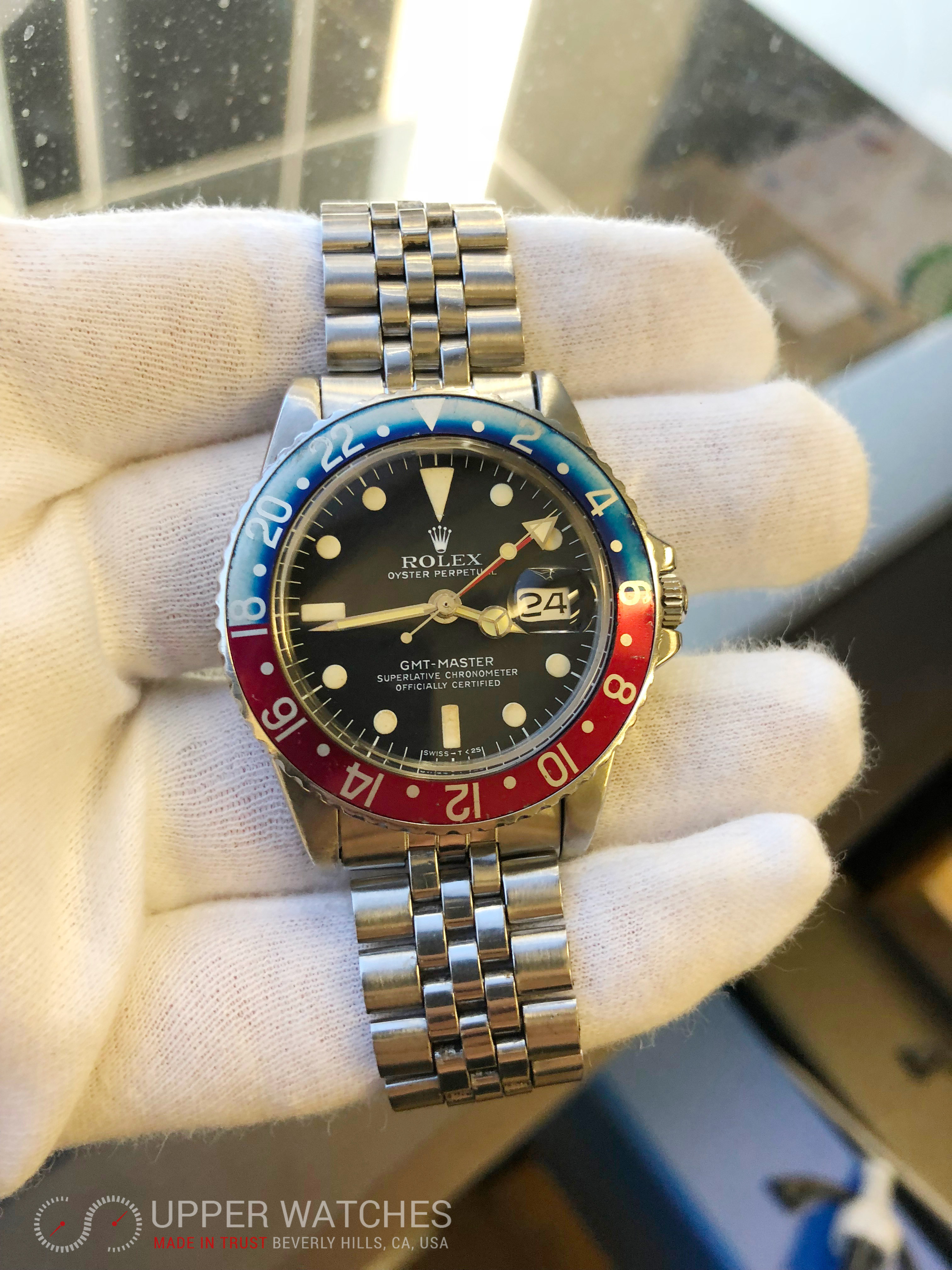 rolex gmt pepsi faded