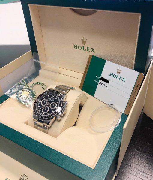 Rolex daytona chronograph 116500LN Black Dial full set box and papers warranty card