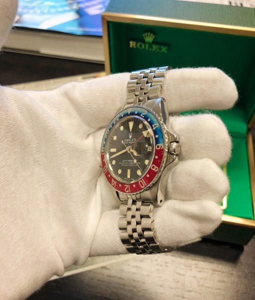 ROLEX 1675 GMT MASTER VINTAGE CIRCA 1967 with Box GORGEOUS Faded Pepsi Bezel