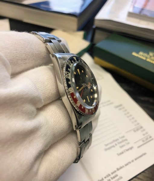 Rolex GMT MASTER 6542 Bakelit Bezel circa 1959 box and service papers