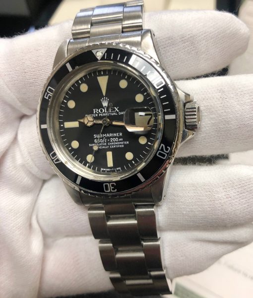 Rolex 1680 Submariner Mark I Dial Stainless Steel Watch Circa 1976