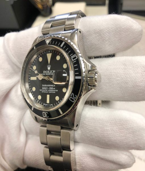 Rolex 1680 Submariner Mark I Dial Stainless Steel Watch Circa 1976