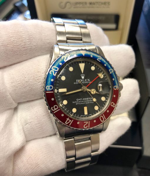 Rolex 1675 GMT MASTER PEPSI FADED INSERT OYSTER BAND Circa 1971