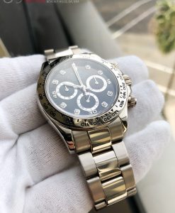 Rolex Daytona White Gold 116509 black diamond dial - Service papers