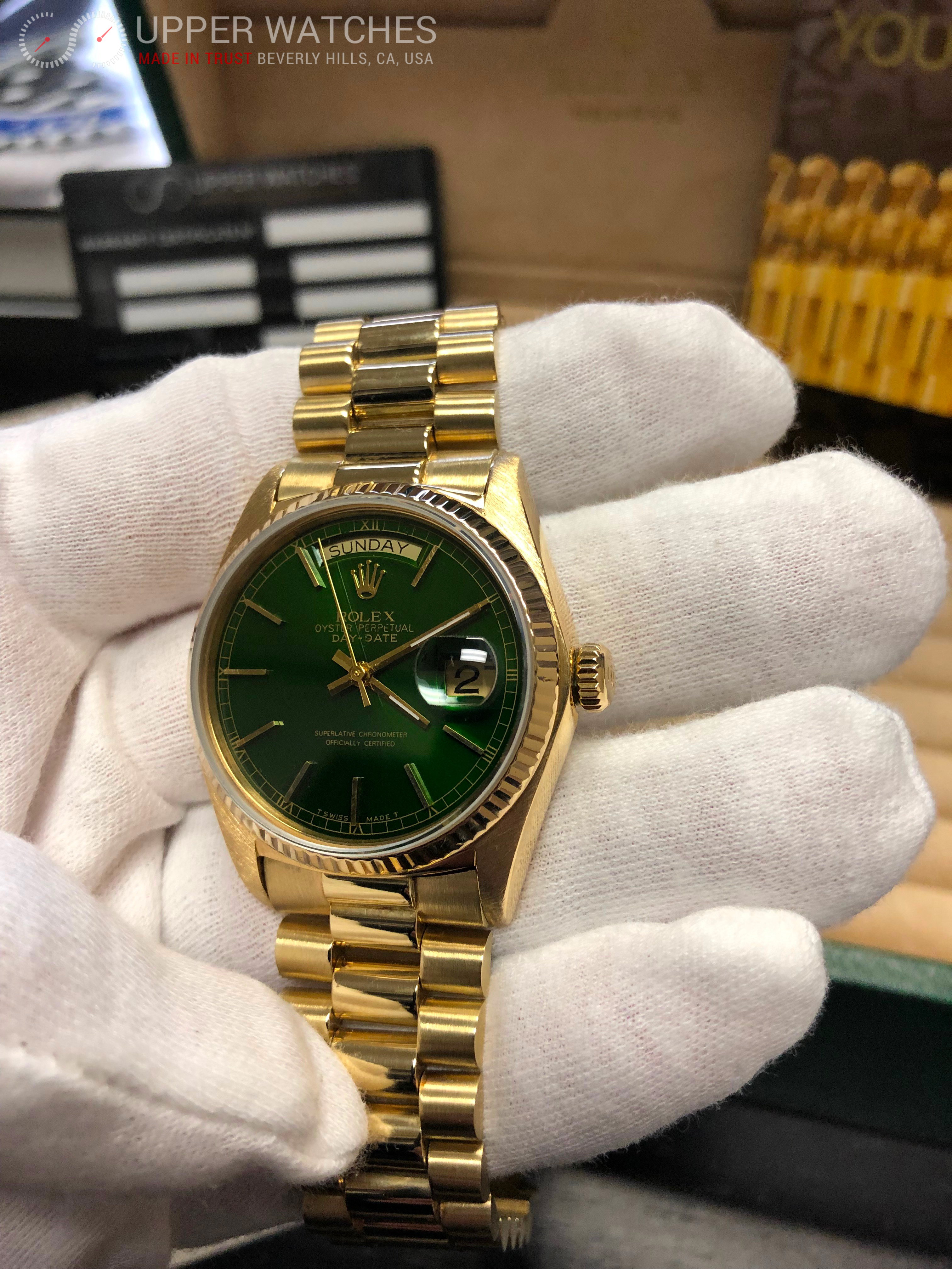 rolex 18038 green dial