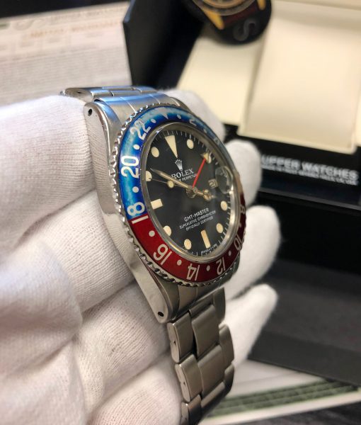 Rolex 1675 GMT MASTER PEPSI FADED INSERT OYSTER BAND Circa 1971