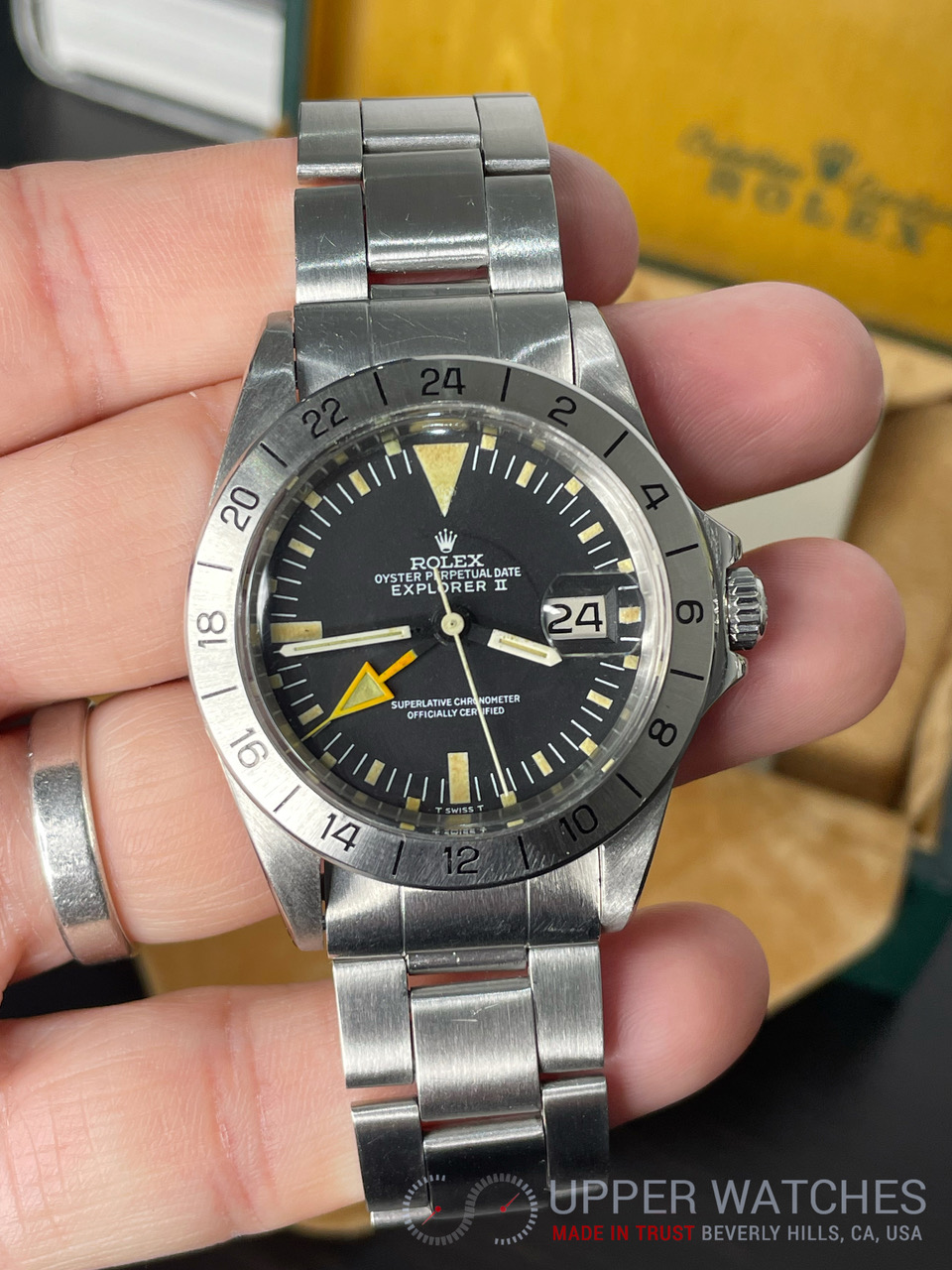 Rolex 1655 Explorer II Mark I Freccione Box and Original Paper - Upper ...