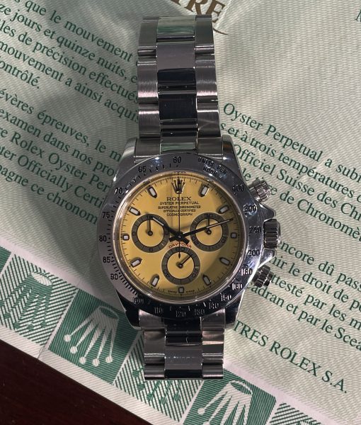 ROLEX 116520 Daytona Cosmograph Citrus Lemon Dial