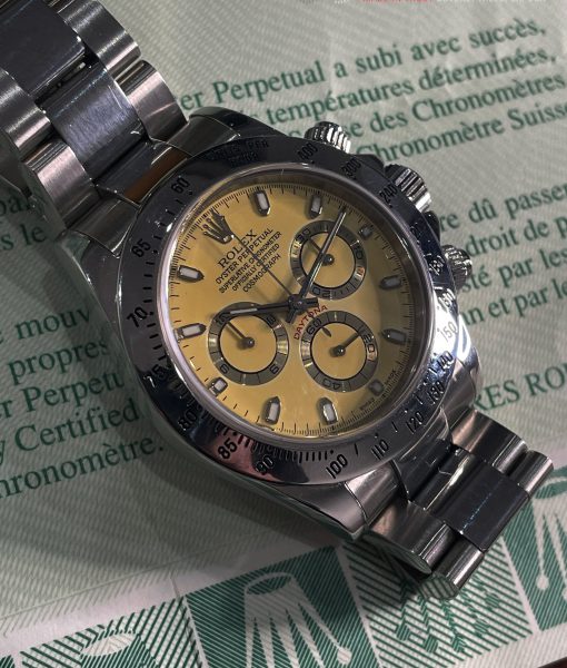 ROLEX 116520 Daytona Cosmograph Citrus Lemon Dial